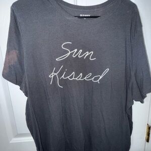 Old Navy Charcoal Gray 'Sun Kissed' Graphic Tee